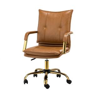 Patrizia Camel Task Chair with Tufted