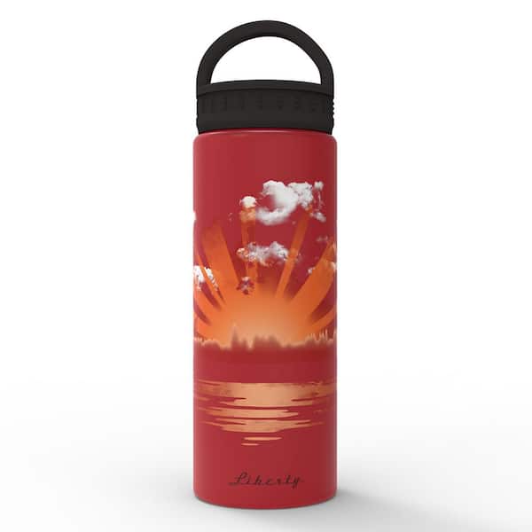 Liberty 20 oz. Dusk Scarlet Insulated Stainless Steel Water Bottle with D-Ring  Lid DW205051399DWDR - The Home Depot