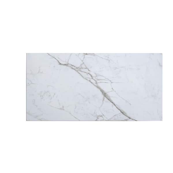 Terrain 24 in. x 48 in. Matte White Gray Porcelain Veining Large Format Tile (15.55 sq ft/case)-2 Pack