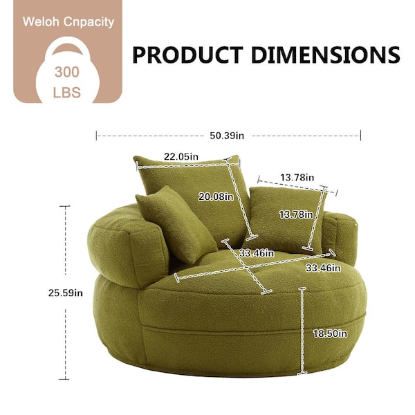 Cuddle best sale chair dimensions