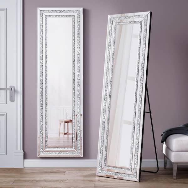 KOHROS 64.96 in. W x 21.65 in. H Rectangle Framed Silver Mirror