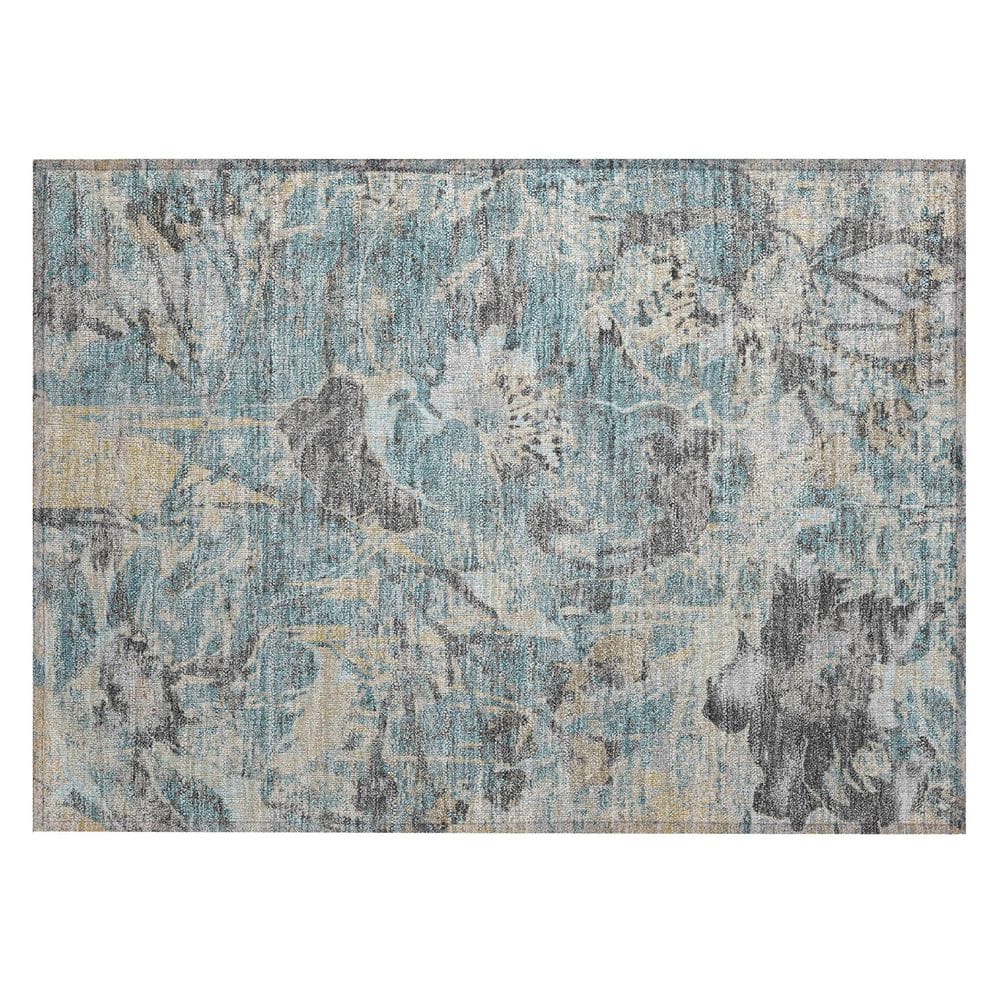 Chantille Machine Washable Indoor/Outdoor Abstract ACN2929 Teal 2 ft. x 3 ft. Accent Rug price history on PriceWatchPro