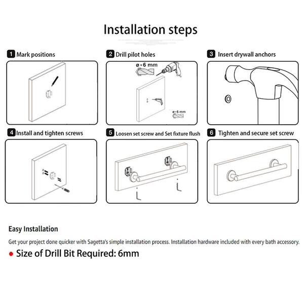 Mounting towel cheap rack on drywall