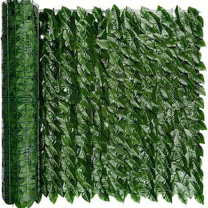 118 in. Artificial Hedge Faux Ivy Garden Fence, Privacy Screen Fence, Greenly UV Wall Decor (1-Pc)