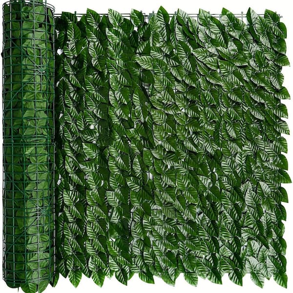 ITOPFOX 118 in. Artificial Hedge Faux Ivy Garden Fence, Privacy Screen Fence, Greenly UV Wall Decor (1-Pc)