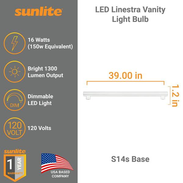 Sunlite 39-in. 150-Watt Equivalence Integrated LED Dimmable