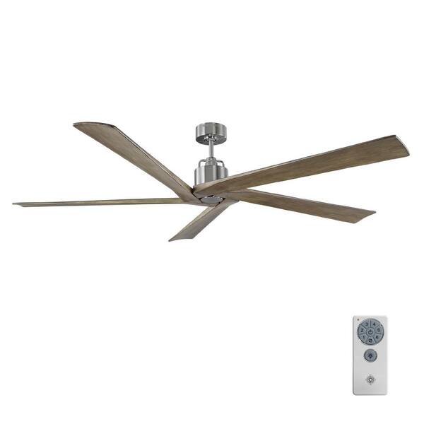 Brushed Steel Ceiling Fan 