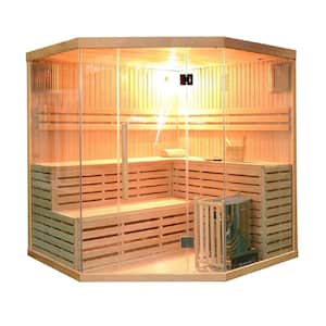6-Person Canadian Hemlock Electric Heater Sauna