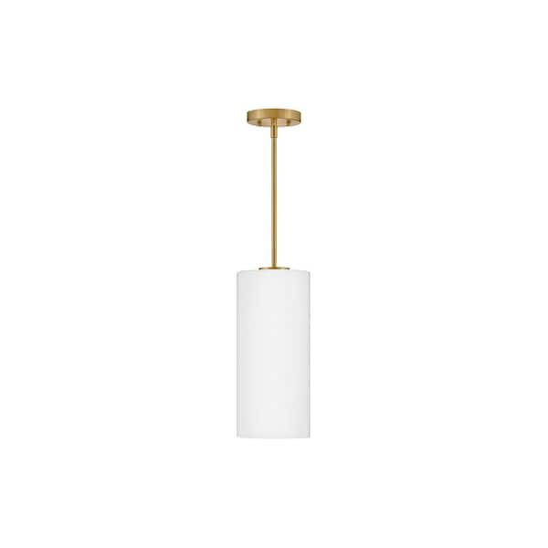 LARK Lane 1-Light Lacquered Brass Tubed Pendant Light