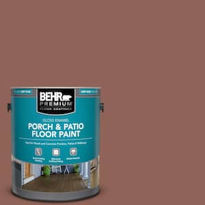 1 gal. #BXC-57 Raw Sienna Gloss Enamel Interior/Exterior Porch and Patio Floor Paint