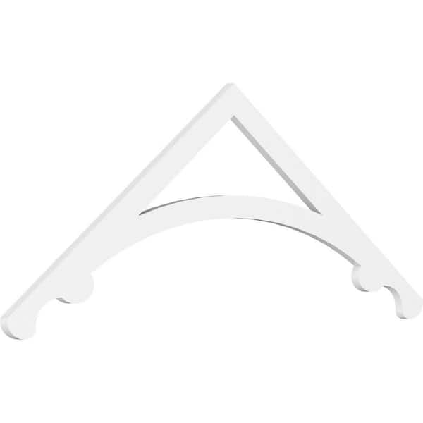Ekena Millwork Legacy 1 in. D x 22-1/2 in. W x 60 in. L Signature Urethane Gable Pediment
