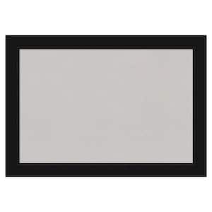 Avon Black Framed Grey Corkboard 27 in. x 19 in Bulletin Board Memo Board