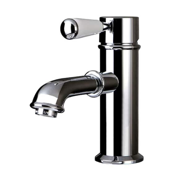 Kingston Brass Paris Single Hole 1-Handle Mid-Arc Bathroom Faucet in Polished Chrome