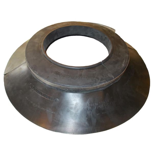 All Style Large Retro-Split Storm Collar Umbrella Flashing; Fits Nominal Pipe Size 8 in. Dia (8.675 in. O.D.) Pipe