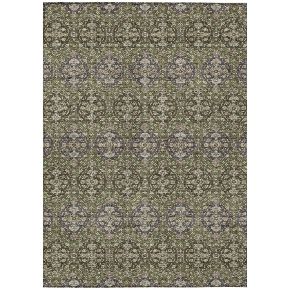 Chantille Machine Washable Indoor/Outdoor Abstract ACN2918 Olive 9 ft. x 12 ft. Area Rug price history on PriceWatchPro