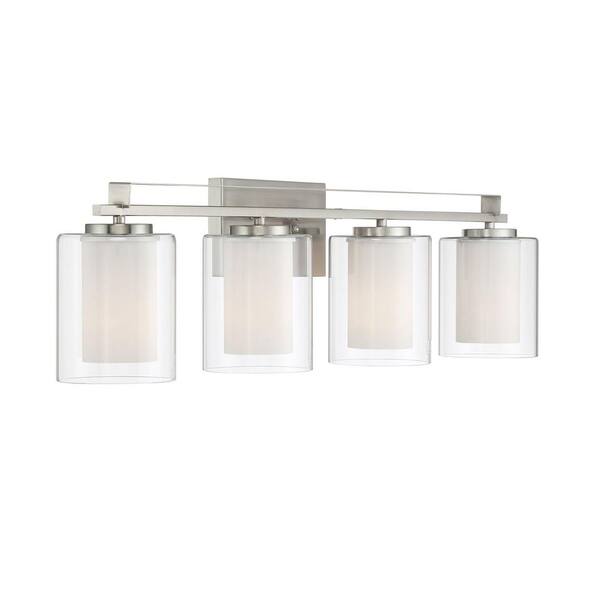 Parsons Studio 4-Light Brushed Nickel Bath Light Parsons Studio 4-Light Brushed Nickel Bath Light