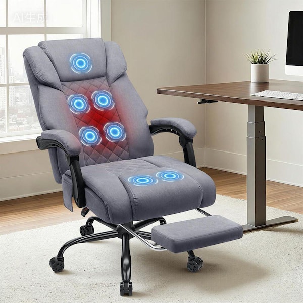 sgs executive office massage chair heated vibrating ergonomic computer chair Massage Executive Office Chair with 6 Vibrating Points main image 1