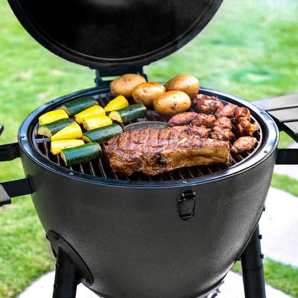 Akorn 20-inch Kamado Charcoal Grill in Black