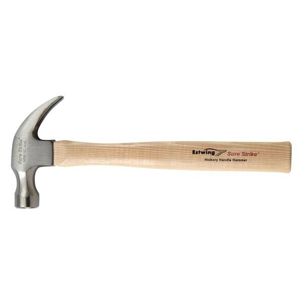 20Oz Claw Hammer Genuine Hickory Wooden Handle Professional DIY Use 