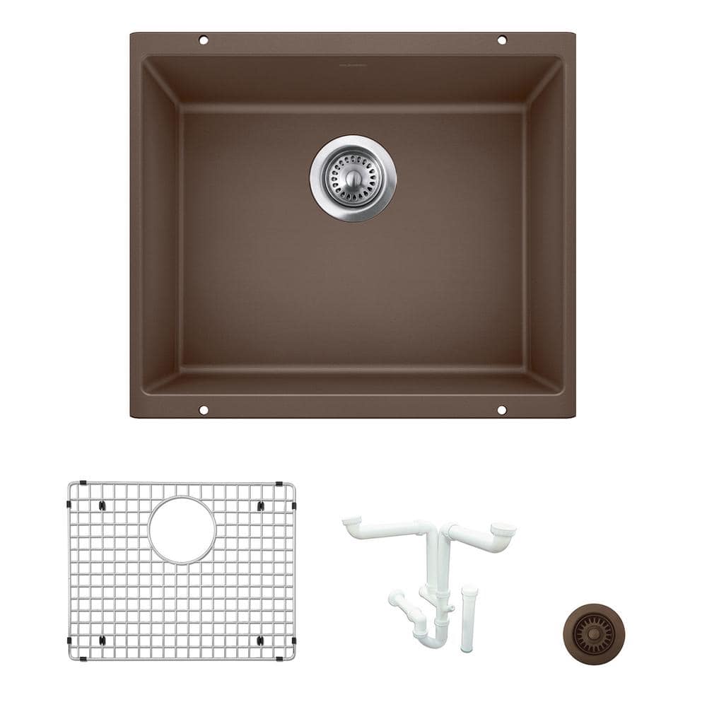 Precis 20.87 in. Undermount Single Bowl Cafe Granite Composite Kitchen Sink
