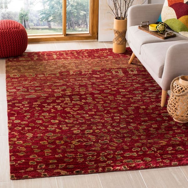 Tangier 8 ft. x 10 ft. Red/Multi Abstract Area Rug
