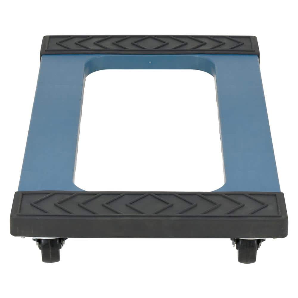 MaxPro 1000 lb Capacity 18x30" Heavy-Duty Plastic Dolly with Rubber Wheels