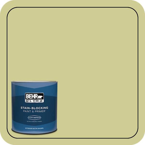 BEHR ULTRA 1 qt. #M340-4 Wasabi Extra Durable Satin Enamel Interior Paint & Primer