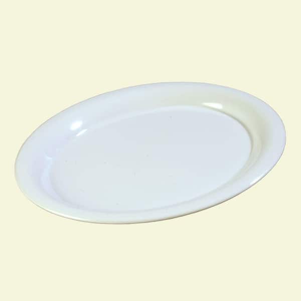 Carlisle 13.0 in. x 10.0 in. Melamine Oval Platter in White (Case of 12)