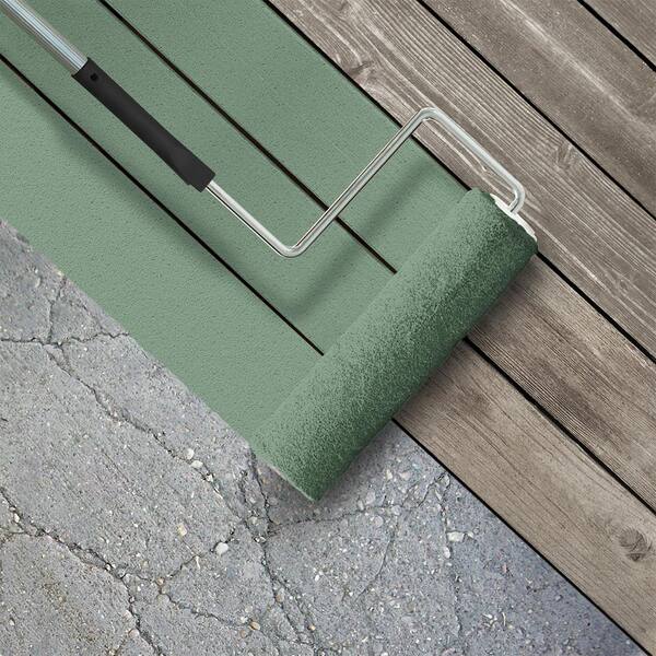 1 gal. #S410-5 Track Green Textured Low-Lustre Enamel Interior/Exterior Porch and Patio Anti-Slip Floor Paint