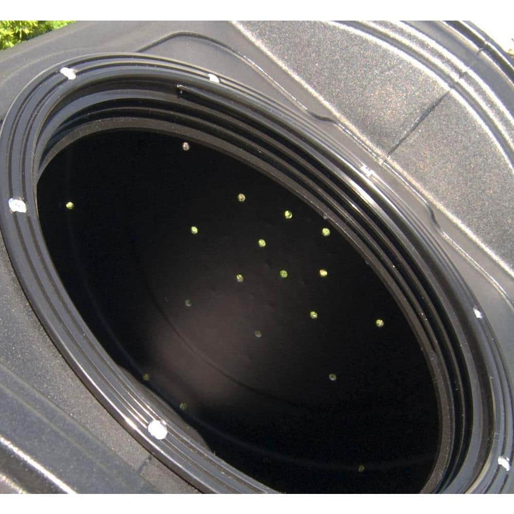 Black 7 Cu Ft Plastic Outdoor Tumbler Composter