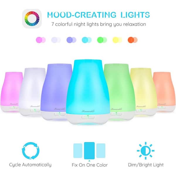 Afoxsos 100ml Colorful Essential Oil Diffuser with