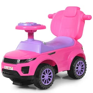 Honey Joy 3 in 1 Ride on Push Car Toddler Sliding Car Stroller w/Storage Red 