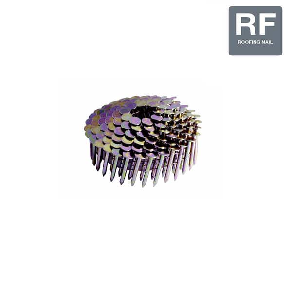 Grip-Rite 7/8 in. x 0.120 in. Electro-Galvanized Metal Coil Roofing Nails (7,200 per Box)