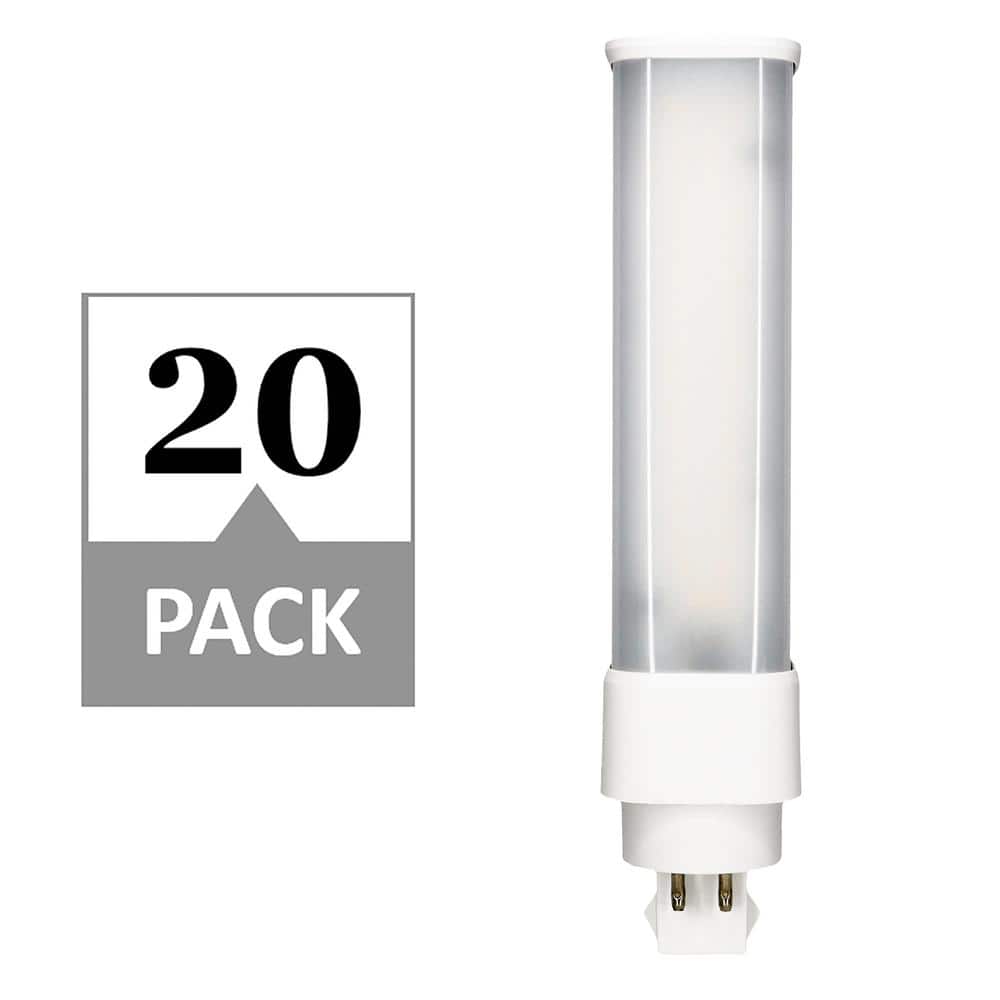 Simply Conserve 18-Watt Equivalent CFLNI Horizontal G24Q LED Bulb in Daylight (20-Pack) L12PL50G24QH - The Home Depot
