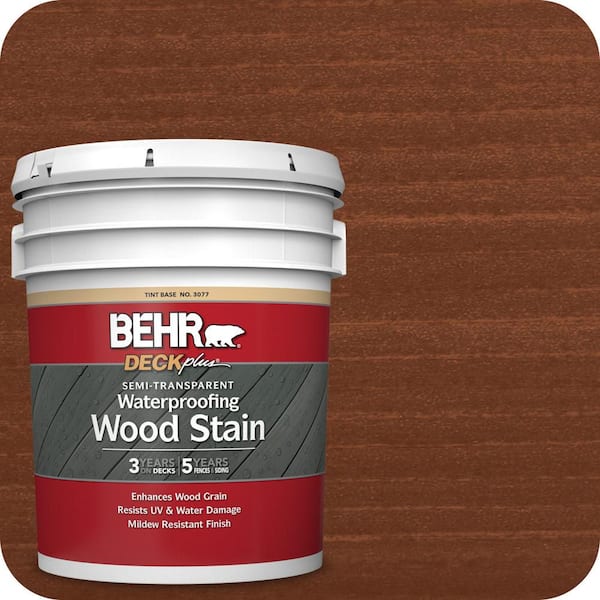 5 gal. #ST-142 Cappuccino Semi-Transparent Waterproofing Exterior Wood Stain