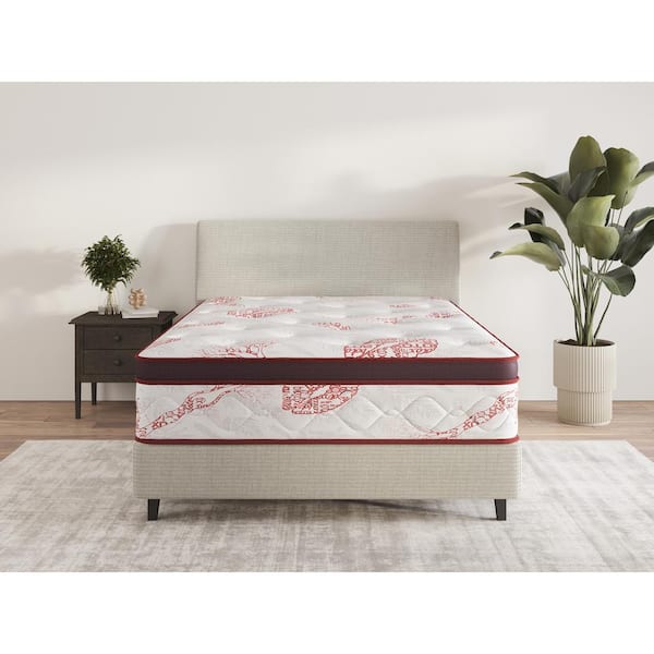 Full Medium Firm Hybrid 13 in. Edge to Edge Pocket Coil Bed in A Box Ottopedic Mattress