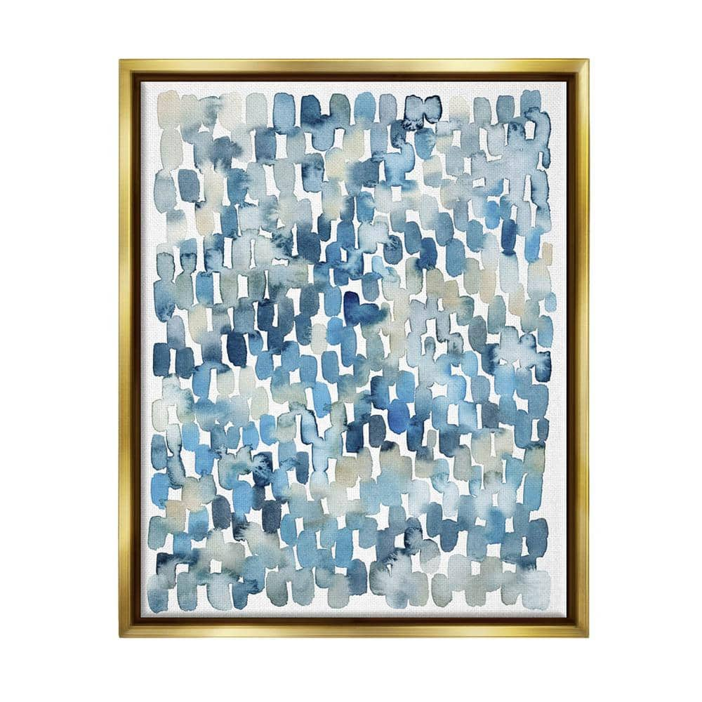 The Stupell Home Decor Collection Coastal Tile Abstract Soft Blue Beige ...