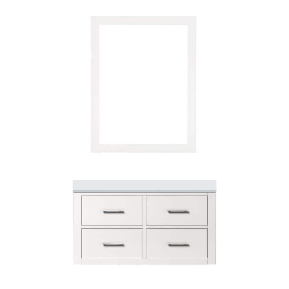 Sherman 36 in. W x 22 in. D White Single Bath Vanity with White Quartz Top and 34 in. Mirror price history on PriceWatchPro