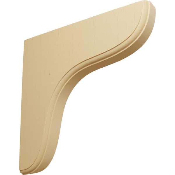 Ekena Millwork 1-3/4 in. x 10-1/2 in. x 10-1/2 in. Alder Eaton Wood Bracket