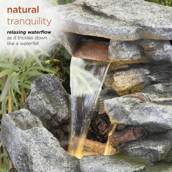 Alpine Corporation 41 in. Tall Indoor/Outdoor Rainforest Waterfall