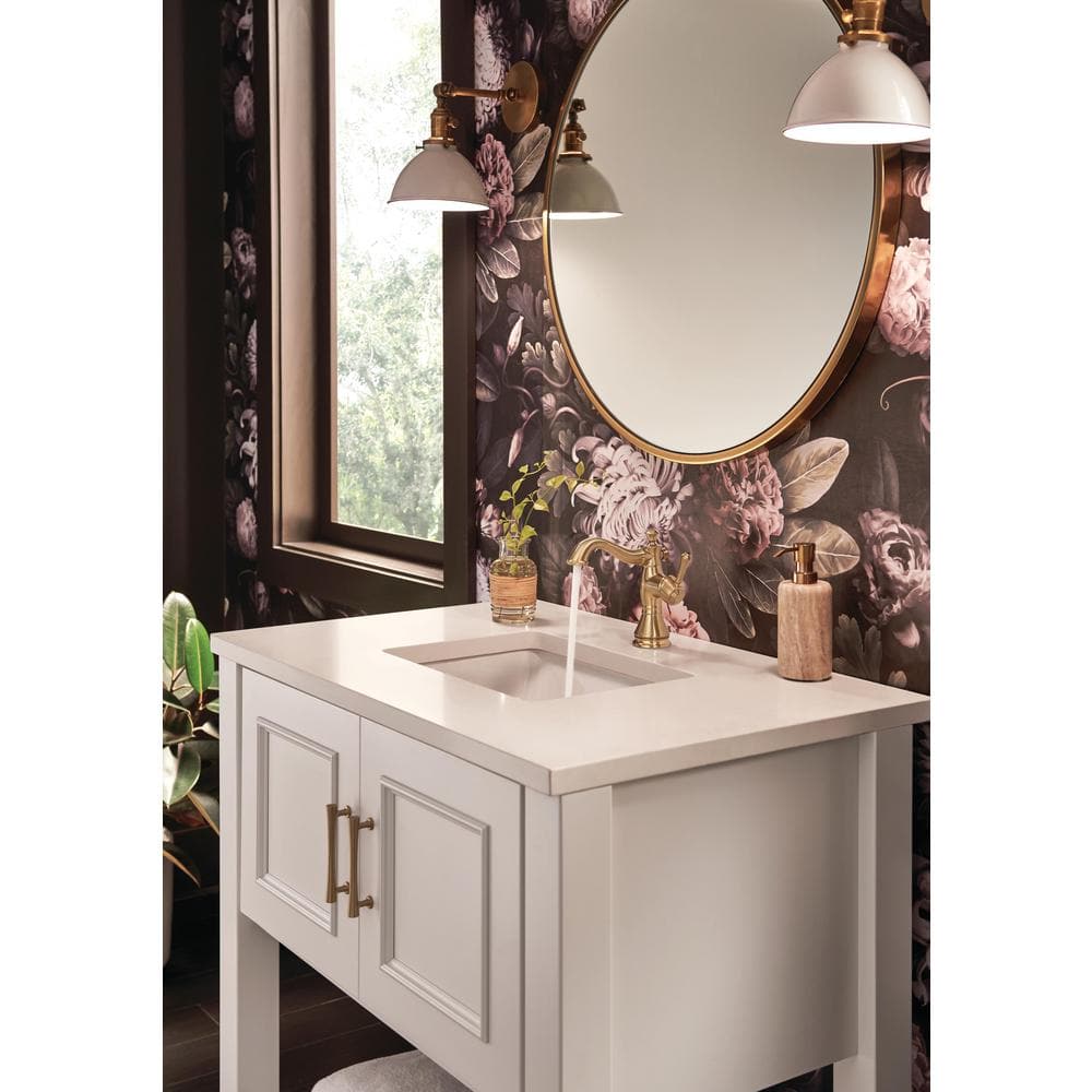 Champagne Bronze Single Handle Bathroom Faucet