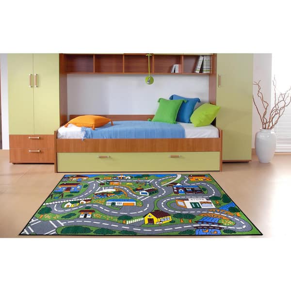 Game Rug Colorful Non-slip Gaming Rugs for Boys Bedroom Playroom