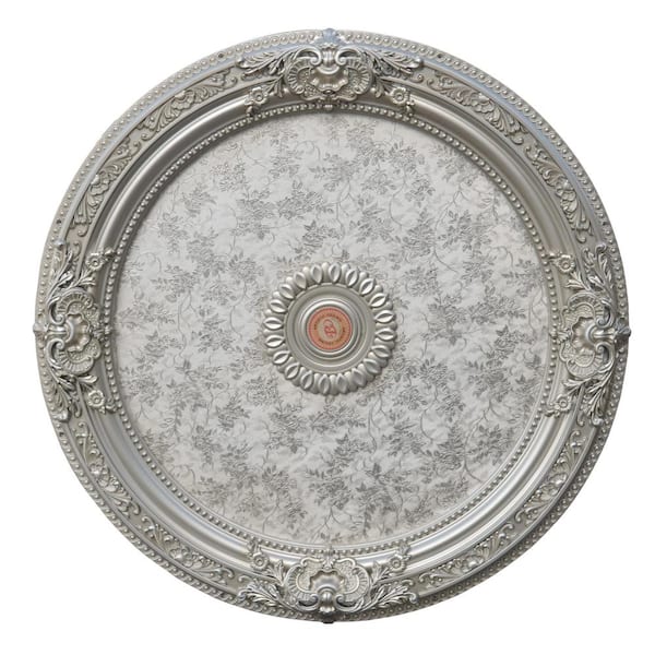 AFD 36 in. x 2.50 in. x 36 in. Champagne Round Chandelier Polysterene Ceiling Medallion Moulding