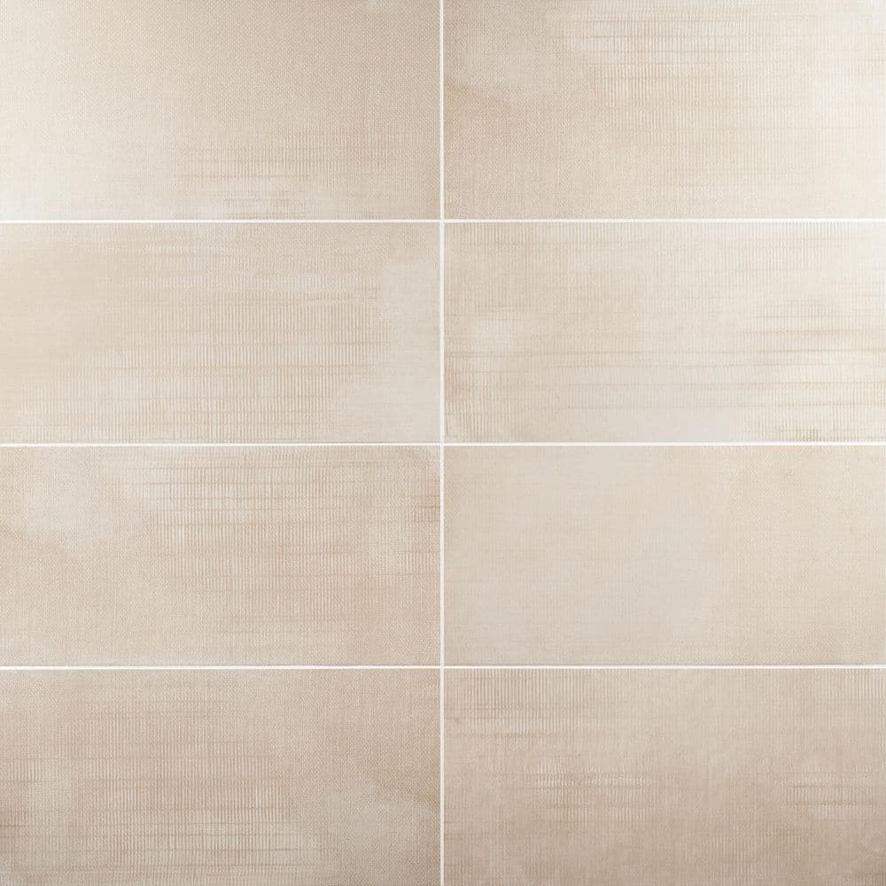 Ivy Hill Tile Lungo Sand 12 in. x 24 in. Matte Porcelain Fabric Look ...