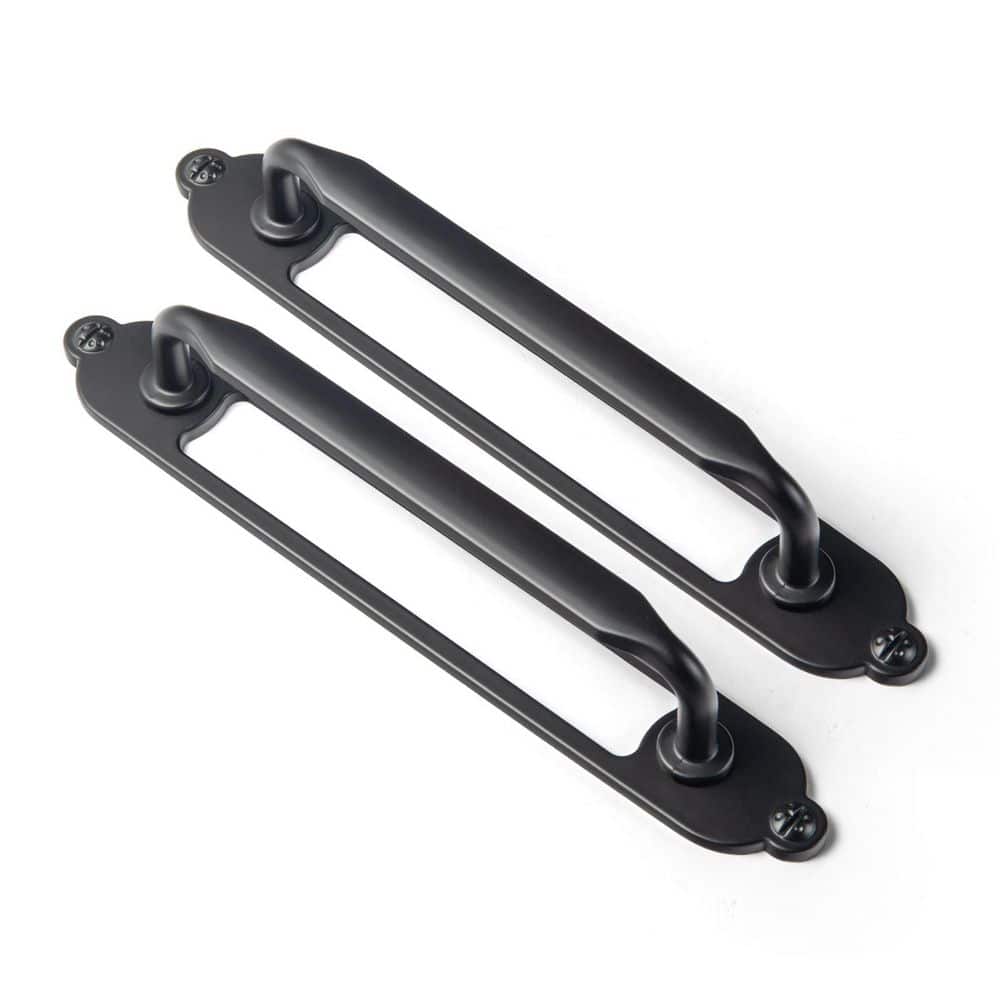 2-Pack 5 in. (128mm) Matte Black Zinc Alloy Cabinet Pull with open cutout backplate: Decorative Drawer Bar Pull price history on PriceWatchPro