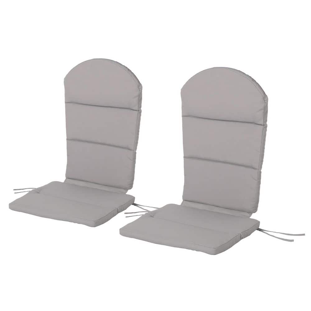 Gray Water-Resistant Adirondack Chair Cushion Set