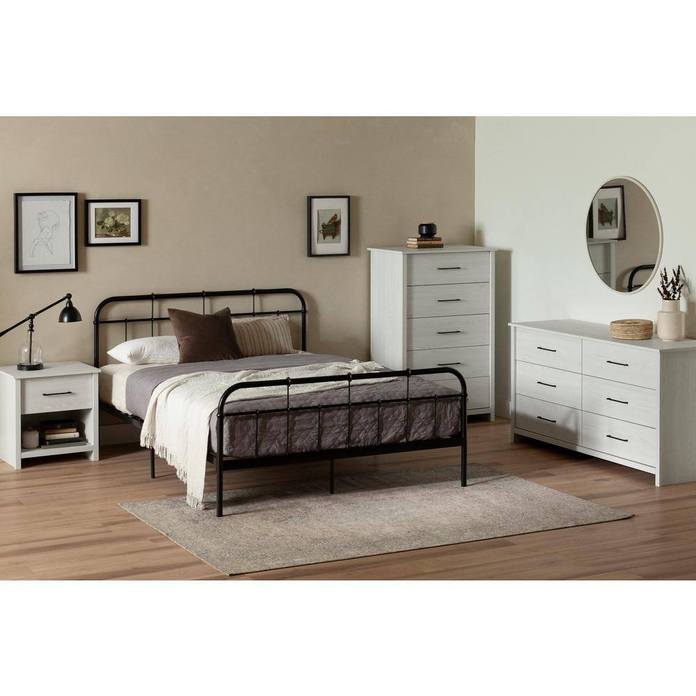 South Shore Fernley Nightstand White Pine -  14752