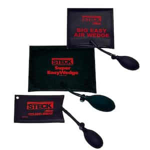 Easy Air Shim Inflatable Pry Bar and Leveling Air Wedge Bag Tool- (3 Pack)