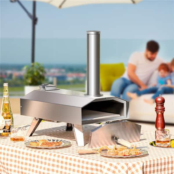 Costway Wood Pellet Portable Outdoor Pizza Oven Pizza Maker