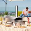 Costway Wood Pellet Portable Outdoor Pizza Oven Pizza Maker Pizza Stone  with Foldable Leg NP10731 - The Home Depot